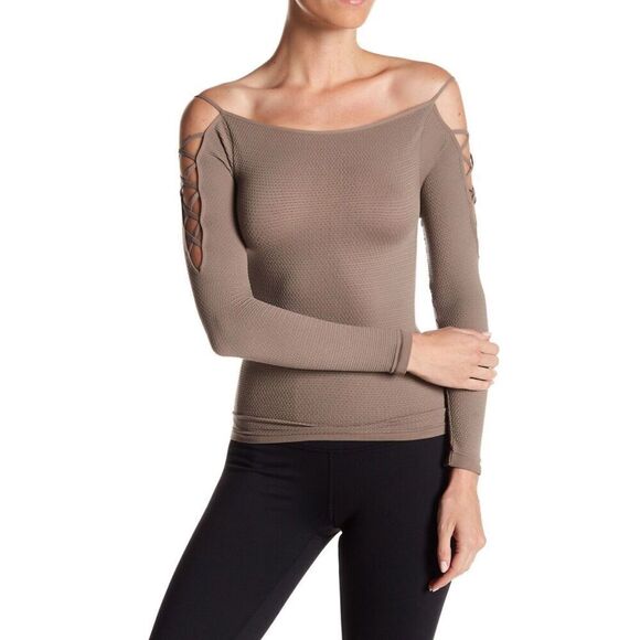 Free People Cold Shoulder Long Sleeve - Picture 1 of 7